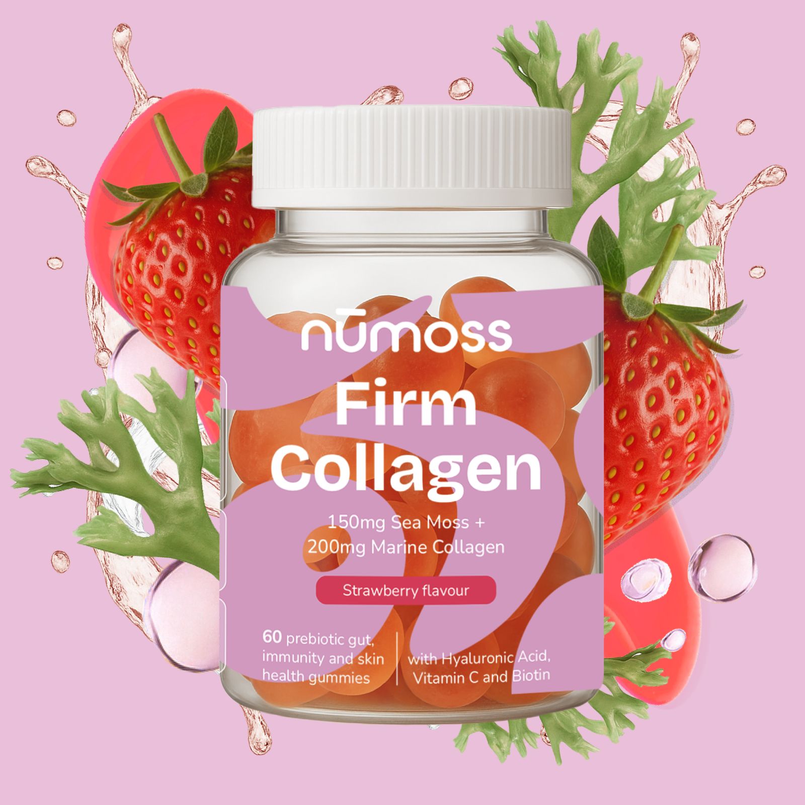 Numoss Sea Moss & Marine Collagen Gummies
