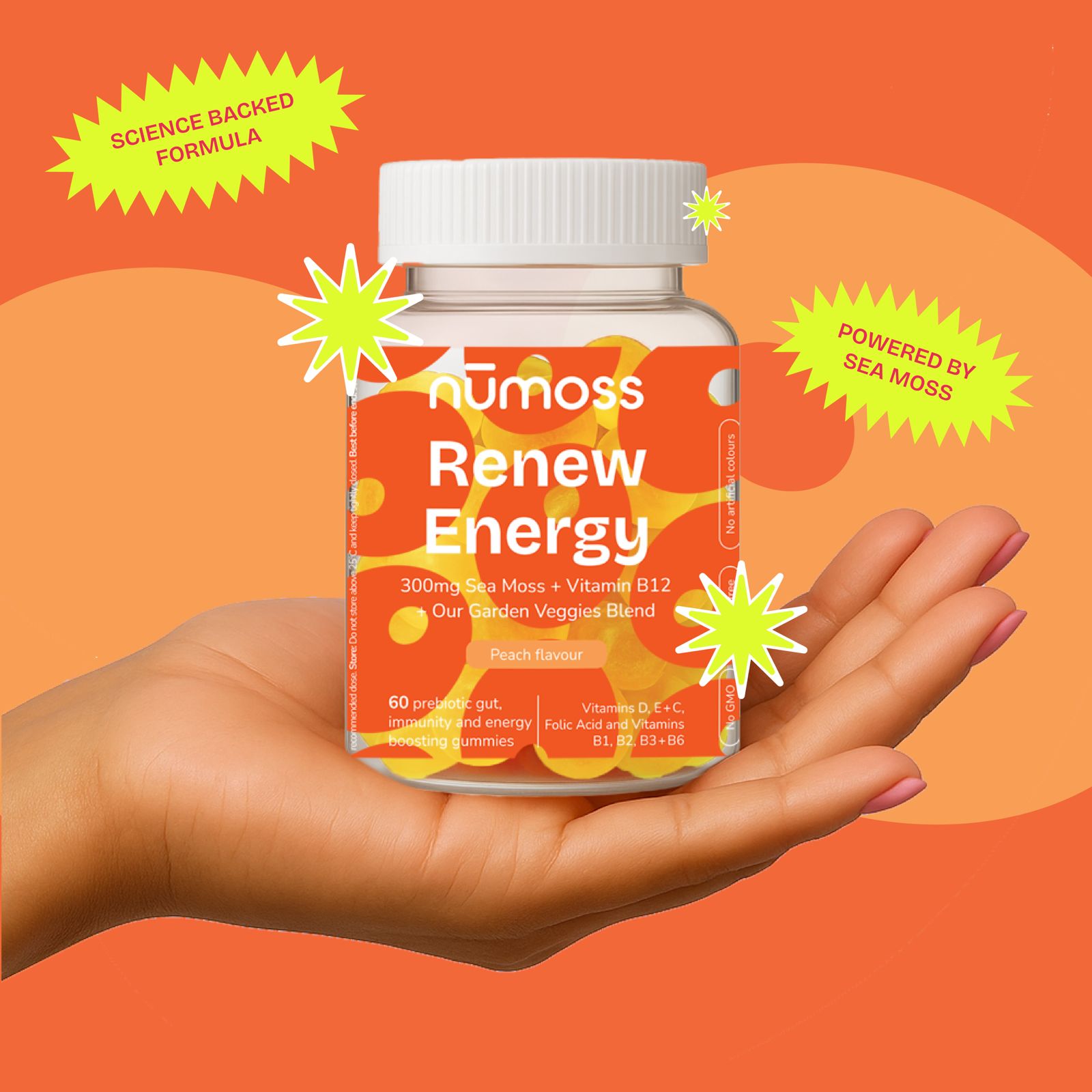 Numoss Sea Moss Renew Energy  Multivitamin Gummies