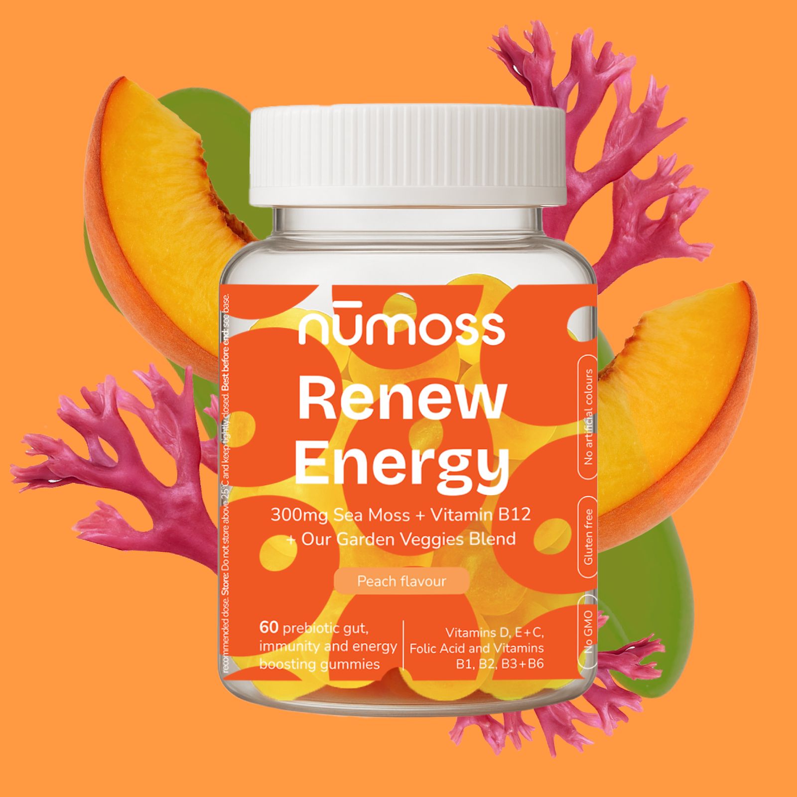 Numoss Sea Moss Renew Energy  Multivitamin Gummies